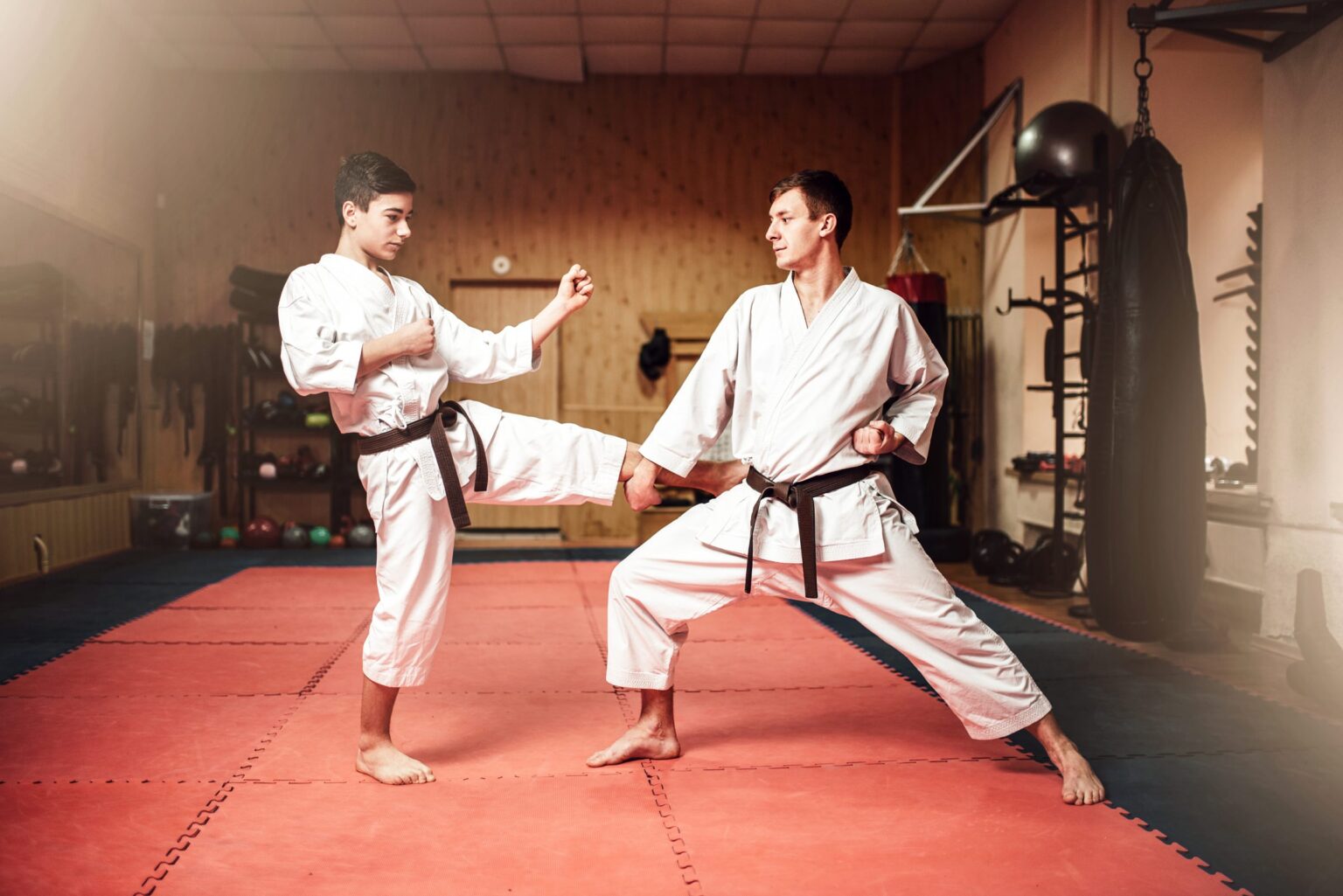 zajęcia karate z nauczycielem